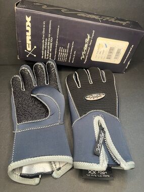 Men's Navy Blue Waterproof Neoprene Gloves